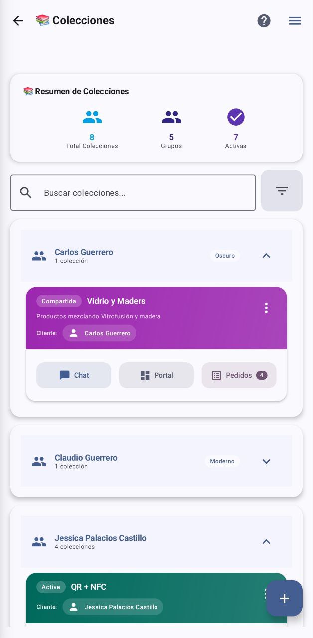 Colecciones de Productos